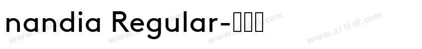 nandia Regular字体转换